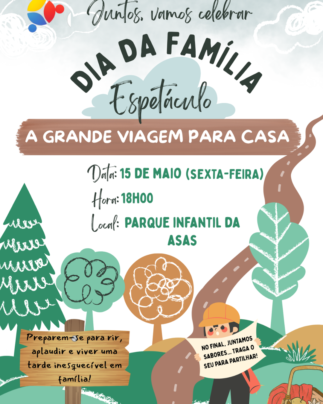 “A grande viagem para casa” no parque infantil da ASAS