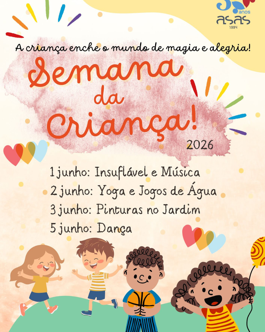 O Dia Mundial da Criança está a chegar
